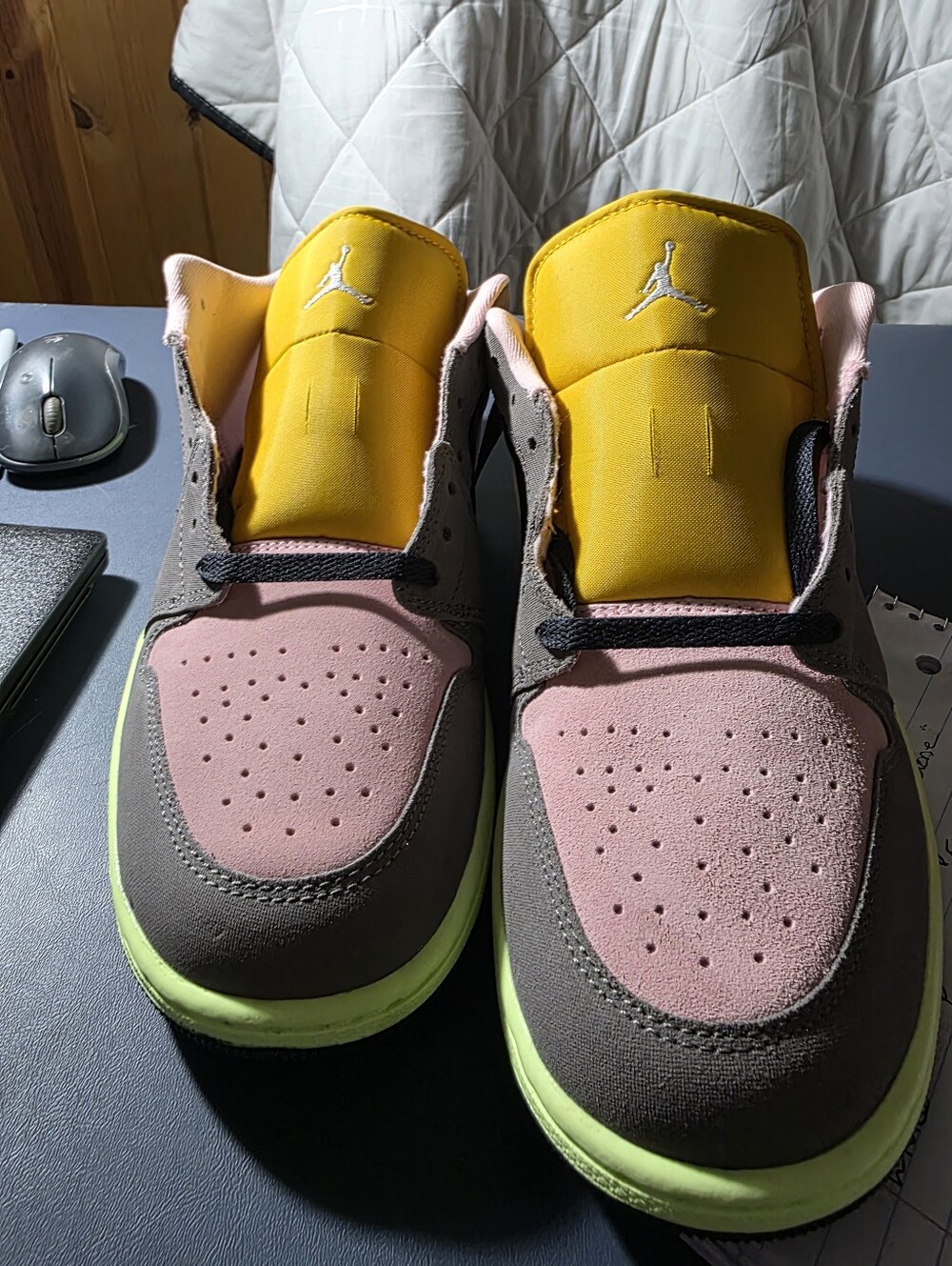 Jordan 1 Low-"Tokyo Biohack" Pink, Yellow, Black, Purple, Gray Size 11m. - Picture 3 of 7